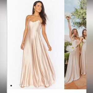 Faith Maxi Dress in Champagne, M
